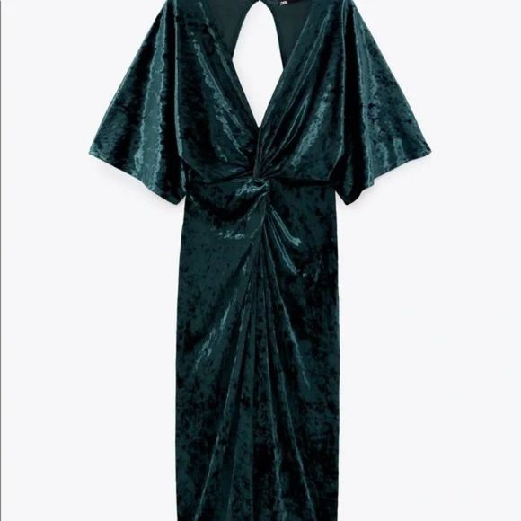 Zara Velvet Midi Dress - Picture 11 of 12